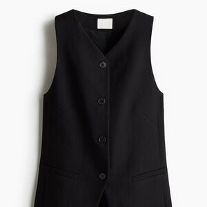 H&M Brown Sleeveless Button-Up Top Brand New